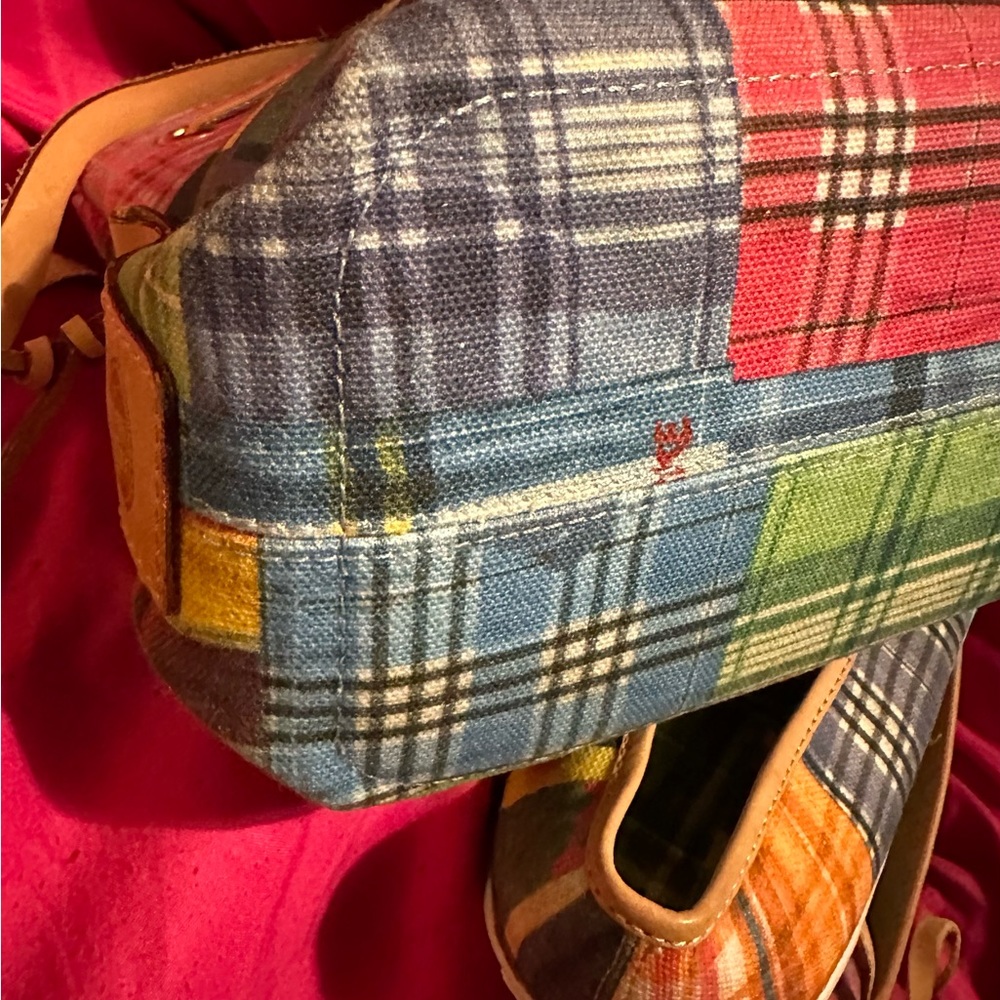 Dooney & Bourke Patchwork Crossbody Bag 13 x 7” & Flats SZ 9 plus Bonus wristlet - Picture 12 of 16